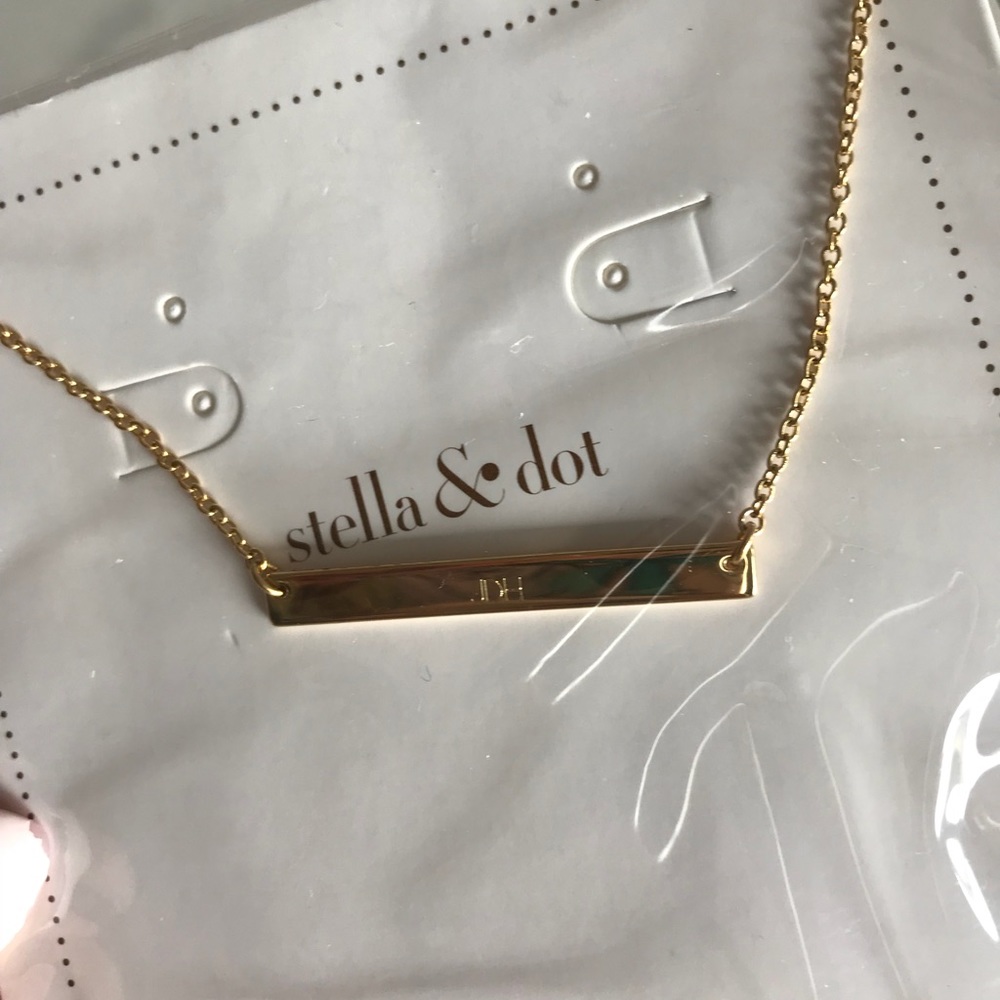 NWT Stella & Dot Engravable Necklace